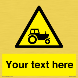 Custom warning farm machinery